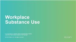 Workplace Substance Use