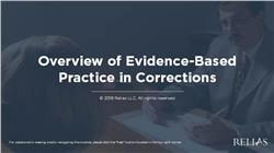 Overview of Evidence-Based Practice in Community Corrections